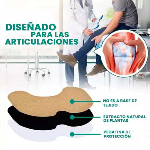 PACK DE 100 PARCHES PARA ALIVIO DEL DOLOR DE RODILLA. BIENESTAR EN CADA PASO 🚶♀️🚶♂️